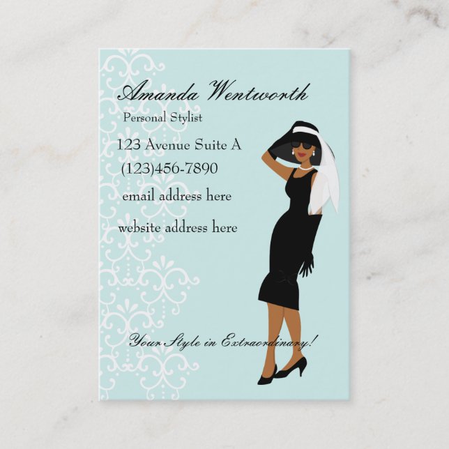 What an Extraordinary Hat! Business Card (Front)