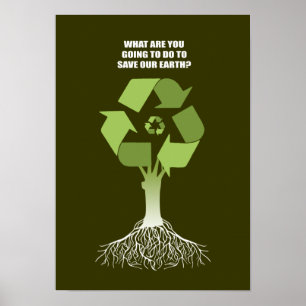 WHAT ARE YOU GOING TO DO TO SAVE EARTH POSTER