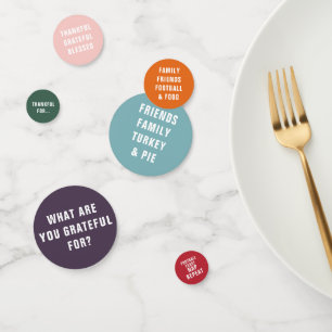 What Are You Grateful For   Modern Typography Confetti