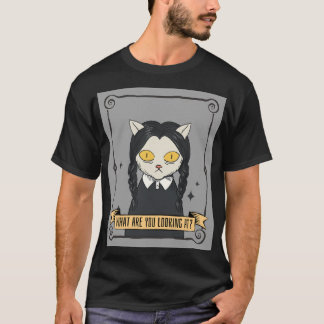 What Are You Looking At Wednesday Cat T-Shirt