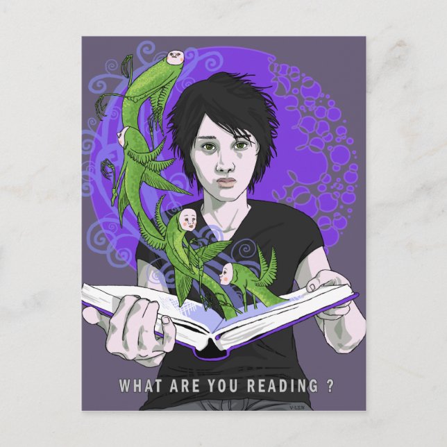 What Are You Reading Postcard (Front)