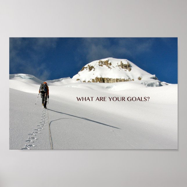 What are your goals? poster (Front)