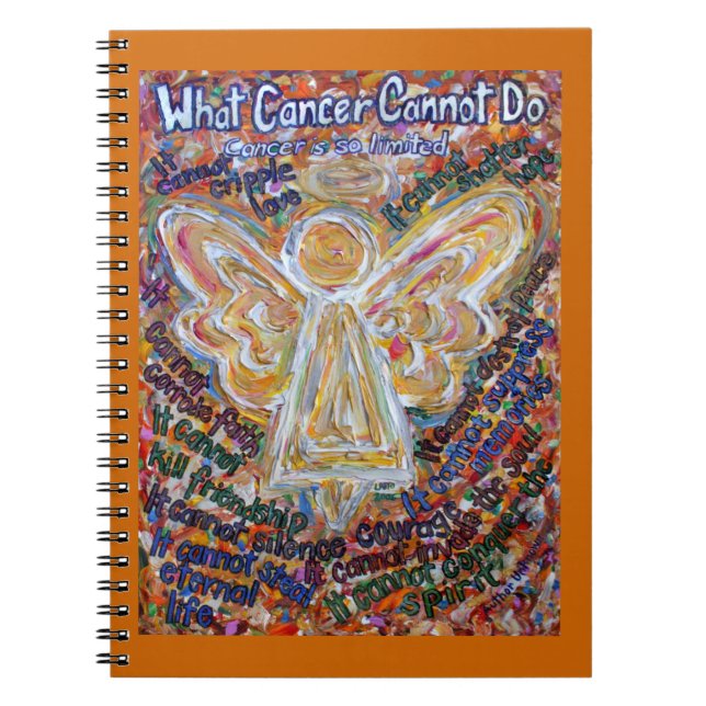 What Cancer Cannot Do Angel Art Notebook Journal (Front)