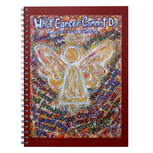 What Cancer Cannot Do Angel Art Notebook Journal (Front)