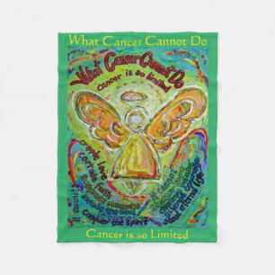 What Cancer Cannot Do Angel Chemo Custom Blanket