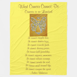 What Cancer Cannot Do Angel Chemo Custom Blanket