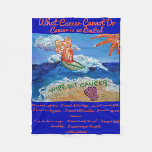 What Cancer Cannot Do Angel Chemo Custom Blanket