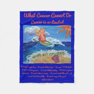 What Cancer Cannot Do Angel Chemo Custom Blanket