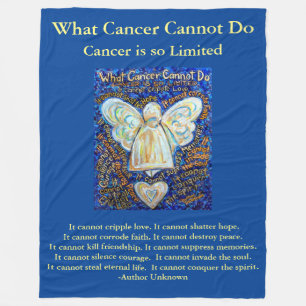 What Cancer Cannot Do Angel Chemo Custom Blanket