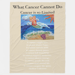 What Cancer Cannot Do Angel Chemo Custom Blanket