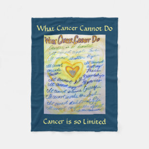 What Cancer Cannot Do Angel Chemo Custom Blanket