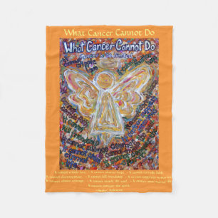 What Cancer Cannot Do Angel Chemo Fleece Blanket