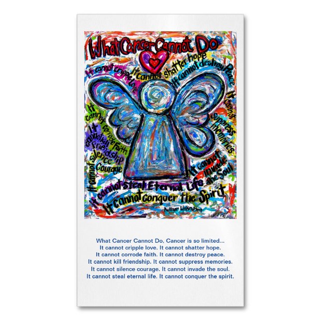 What Cancer Cannot Do Angel Poem Custom Magnets (Front Vertical)