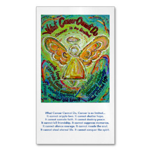 What Cancer Cannot Do Angel Poem Custom Magnets