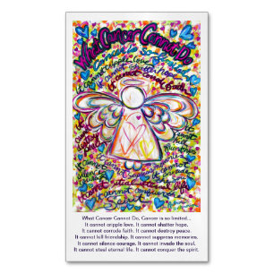 What Cancer Cannot Do Angel Poem Custom Magnets