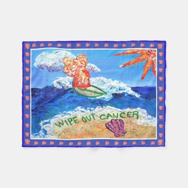 What Cancer Cannot Do Angel Soft Fleece Blanket (Front (Horizontal))