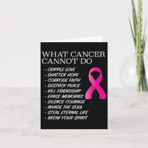 What Cancer Cannot Do - _ Awareness - Insration Card