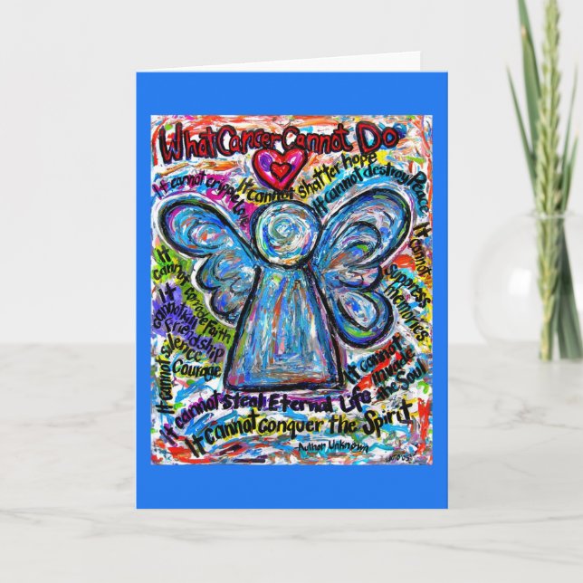 What Cancer Cannot Do Custom Art Greeting Card (Front)