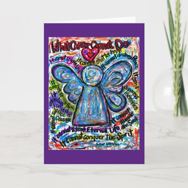 What Cancer Cannot Do Custom Art Greeting Cards (Front)