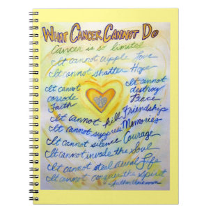 What Cancer Cannot Do Heart Art Journal Notebook