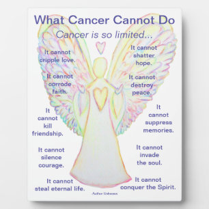 What Cancer Cannot Do Poem Angel Art Plaque