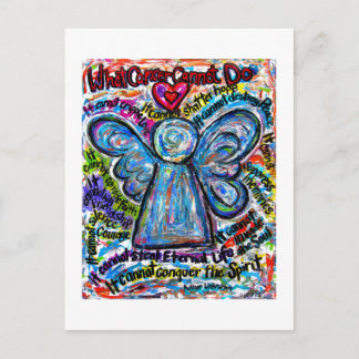 What Cancer Cannot Do Poem Angel Art Postcards