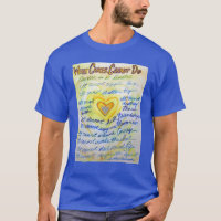 What Cancer Cannot Do Poem Angel Custom T-Shirts