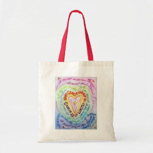 What Cancer Cannot Do Poem Heart Art Bag Totes
