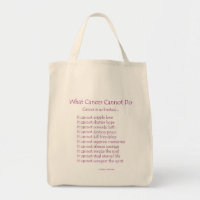 What Cancer Cannot Do Poem Tote Bag
