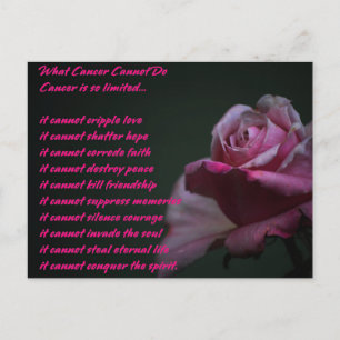 What Cancer Cannot Do Postcard