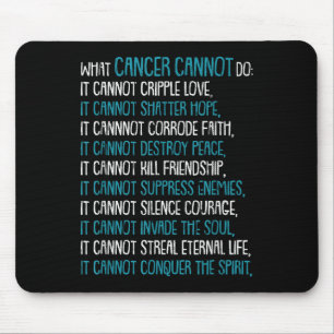 What Cancer Cannot Do Trigeminal Neuralgia Awarene Mouse Pad