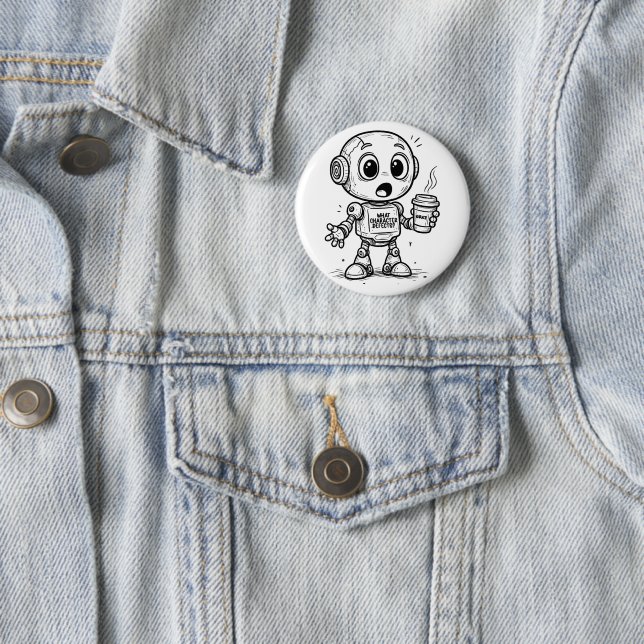 What Character Defects? – Funny Sobriety Gift 6 Cm Round Badge (In Situ)