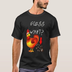 What Chicken Happy Faces Poo Farming Farmer T-Shirt