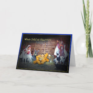 What Child IS This?? Potato Jesus Christmas Card