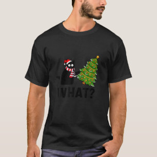 What Christmas Tree Funny Black Cat T-Shirt
