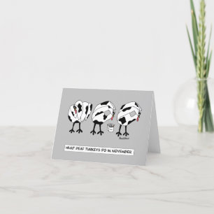 What Deaf Turkeys do in November Holiday Card