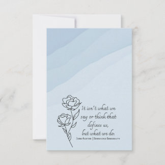 What Defines Us | Jane Austen Card