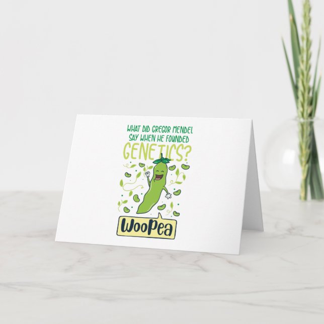 What Did Gregor Mendel Say When He Founded Genetic Card (Front)