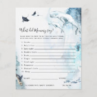What Did Mummy Say | Baby Shower Game