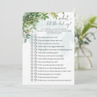 What Did the Dad Say? Baby Shower Game