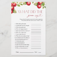 What Did The Groom Say Modern Apple Bridal Shower