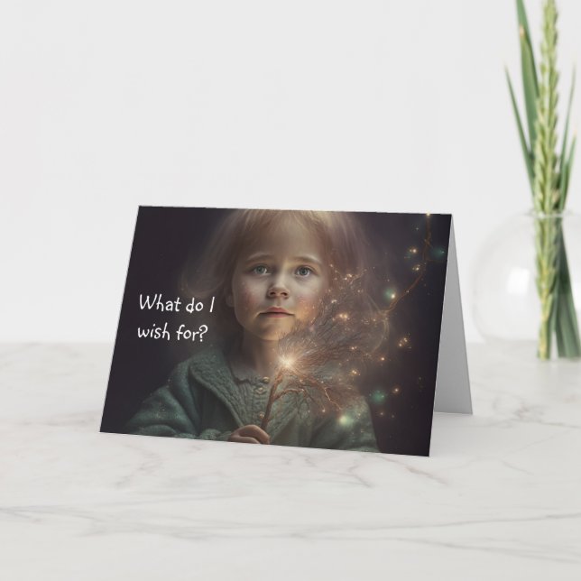 WHAT DO I WISH FOR? THANK YOU CARD (Front)