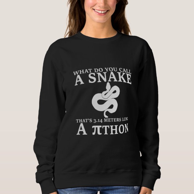 What Do You Call A Snake That's 3 14 Metres Long A Sweatshirt (Front)