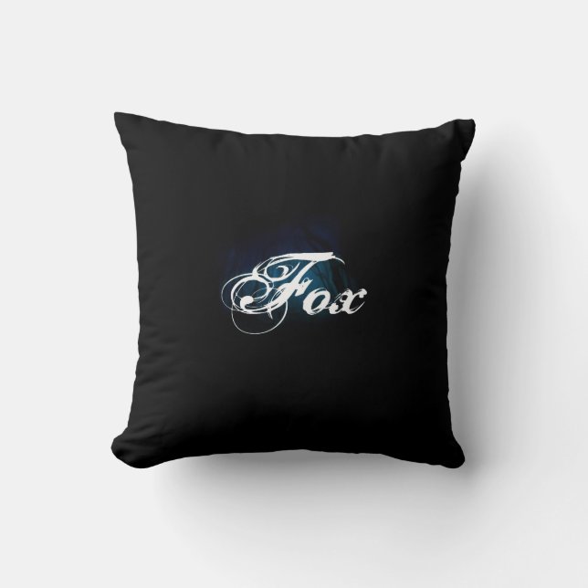 'WHAT DO YOU KNOW ABOUT DREAMS' Fox throw pillow (Front)