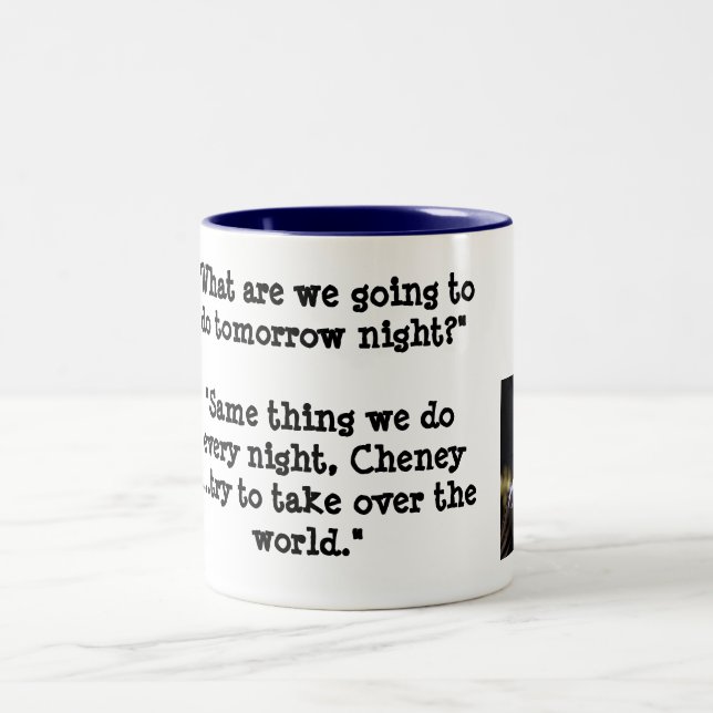 What do you want to do tommorrow? Two-Tone coffee mug (Center)