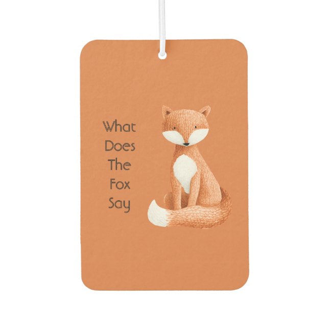 What Does the Fox Say? Car Air Freshener (Front)