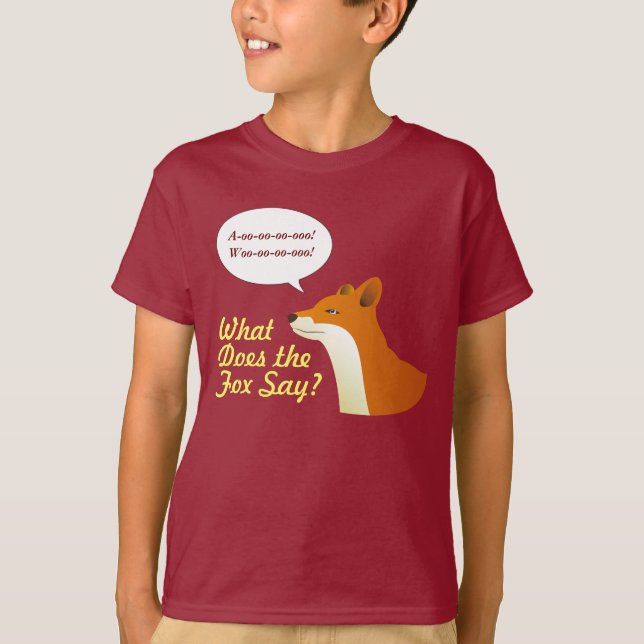 What Does the Fox Say Funny t-shirt (Front)