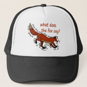 What does the fox say? trucker hat