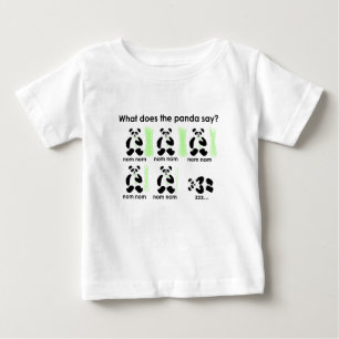 What does the panda say? baby T-Shirt