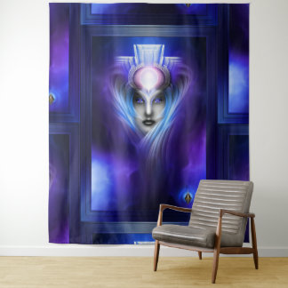 What Dreams Are Made Of Ethereal Clouds Portrait Tapestry